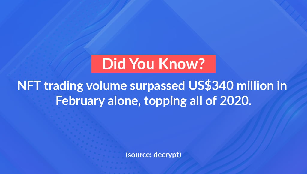 nft trading volume in february