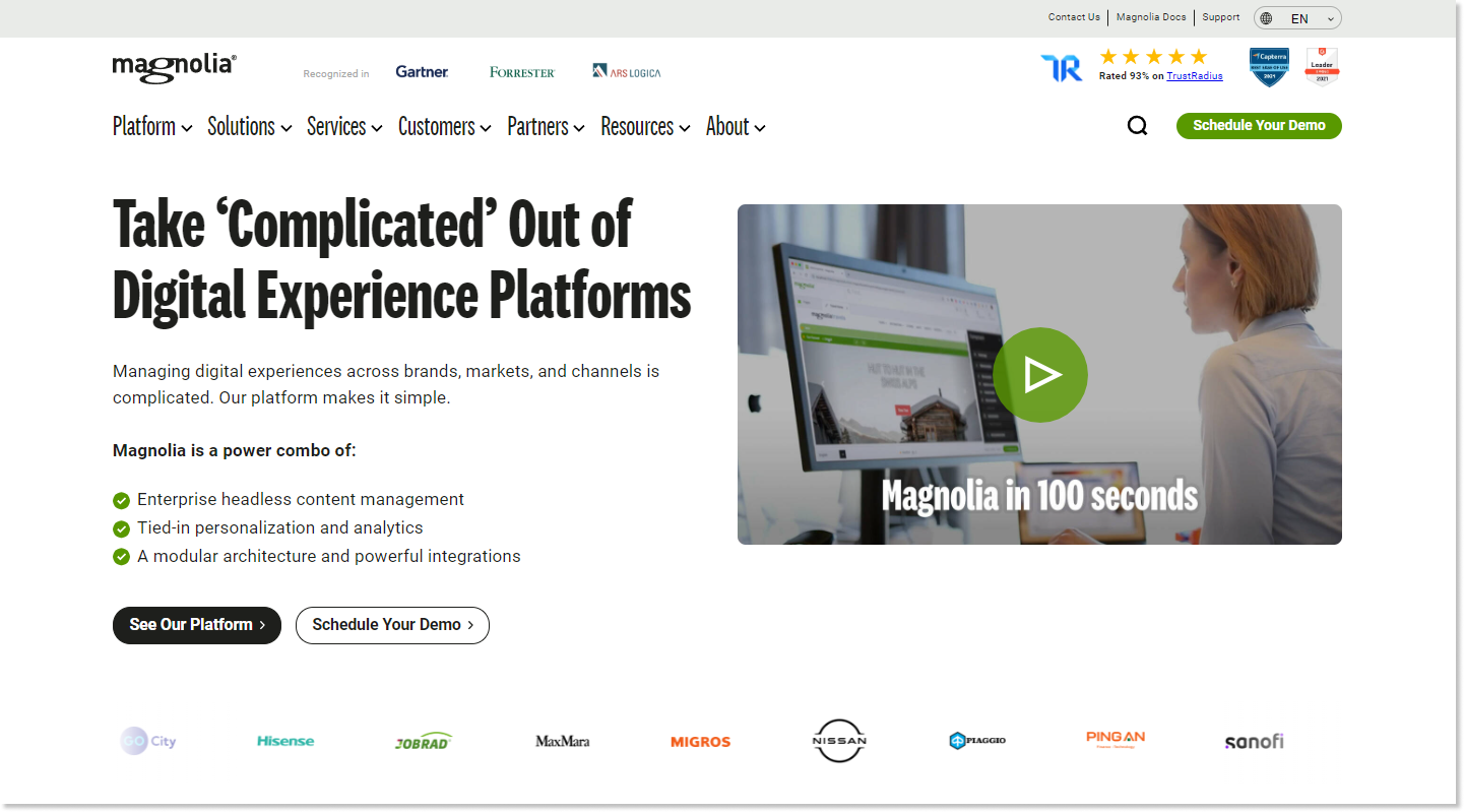 Magnolia landing page