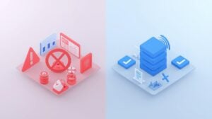 Comparison showing common broken link building mistakes versus correct approaches